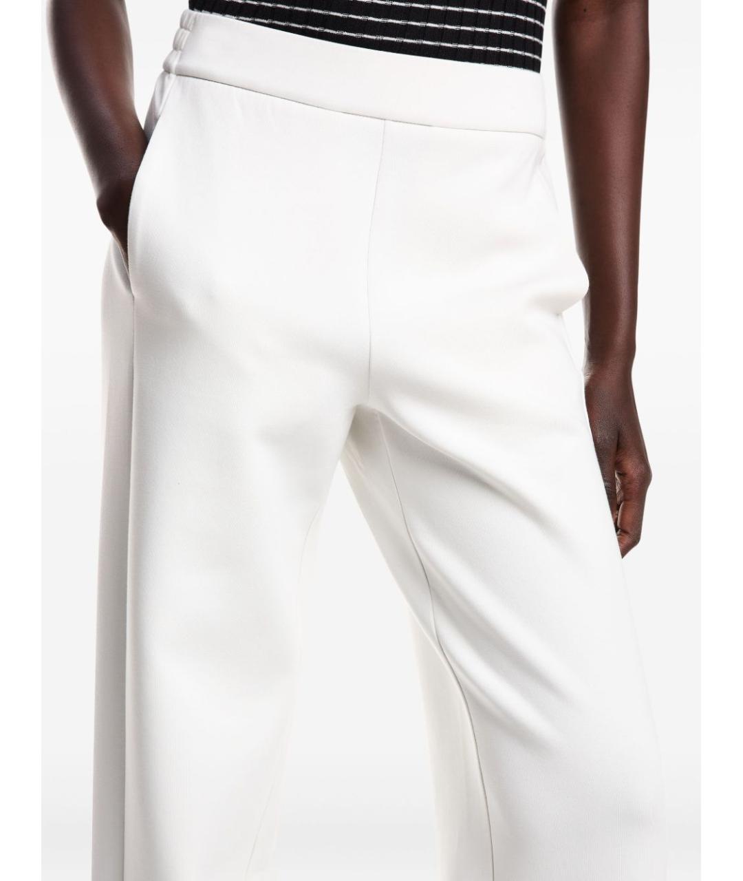 EMPORIO ARMANI Белые прямые брюки, фото 5