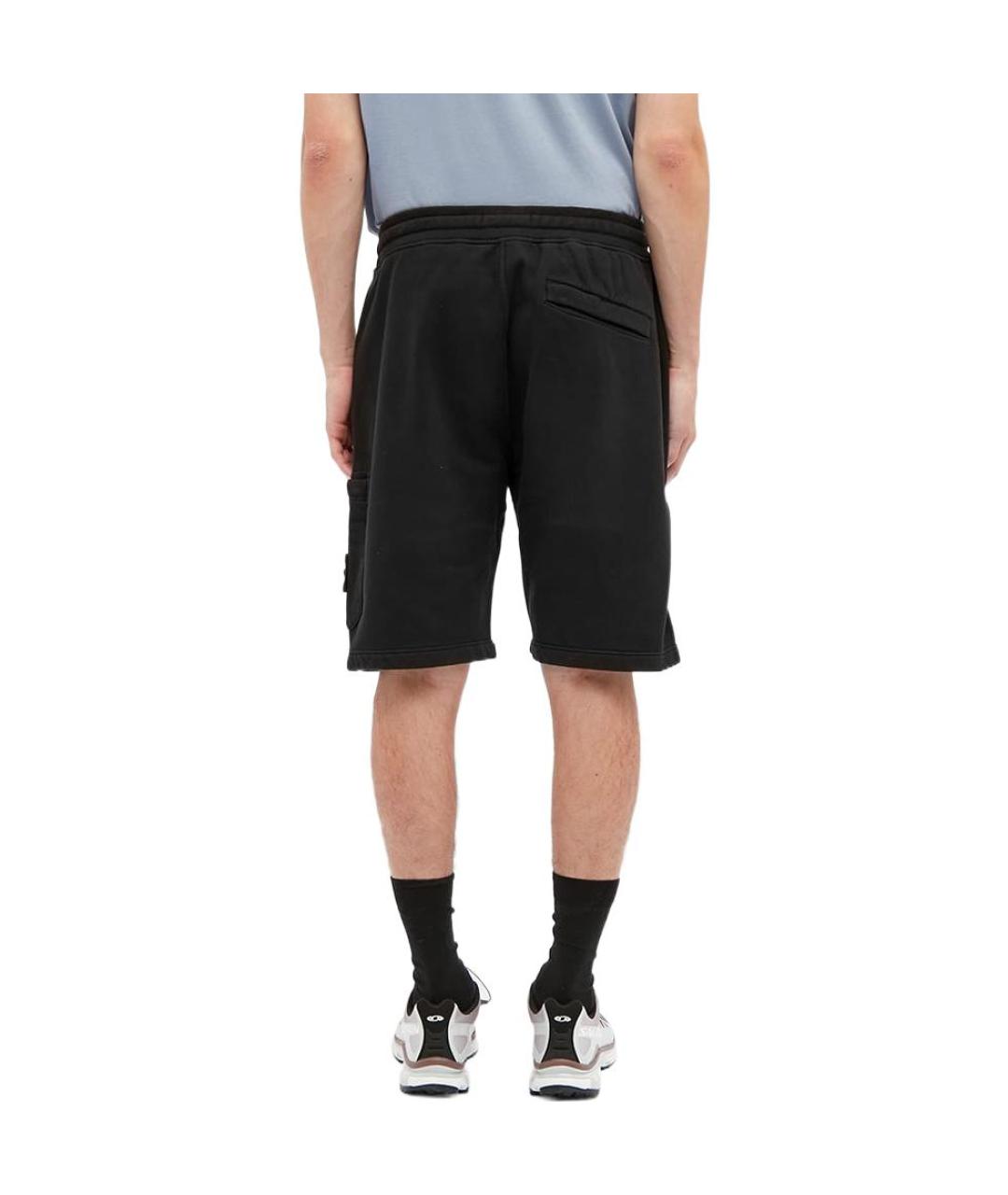 STONE ISLAND Черные шорты, фото 5