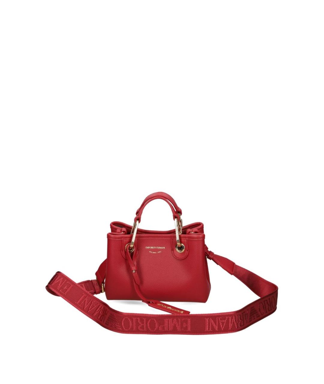EMPORIO ARMANI Красная сумка тоут из искусственной кожи, фото 5
