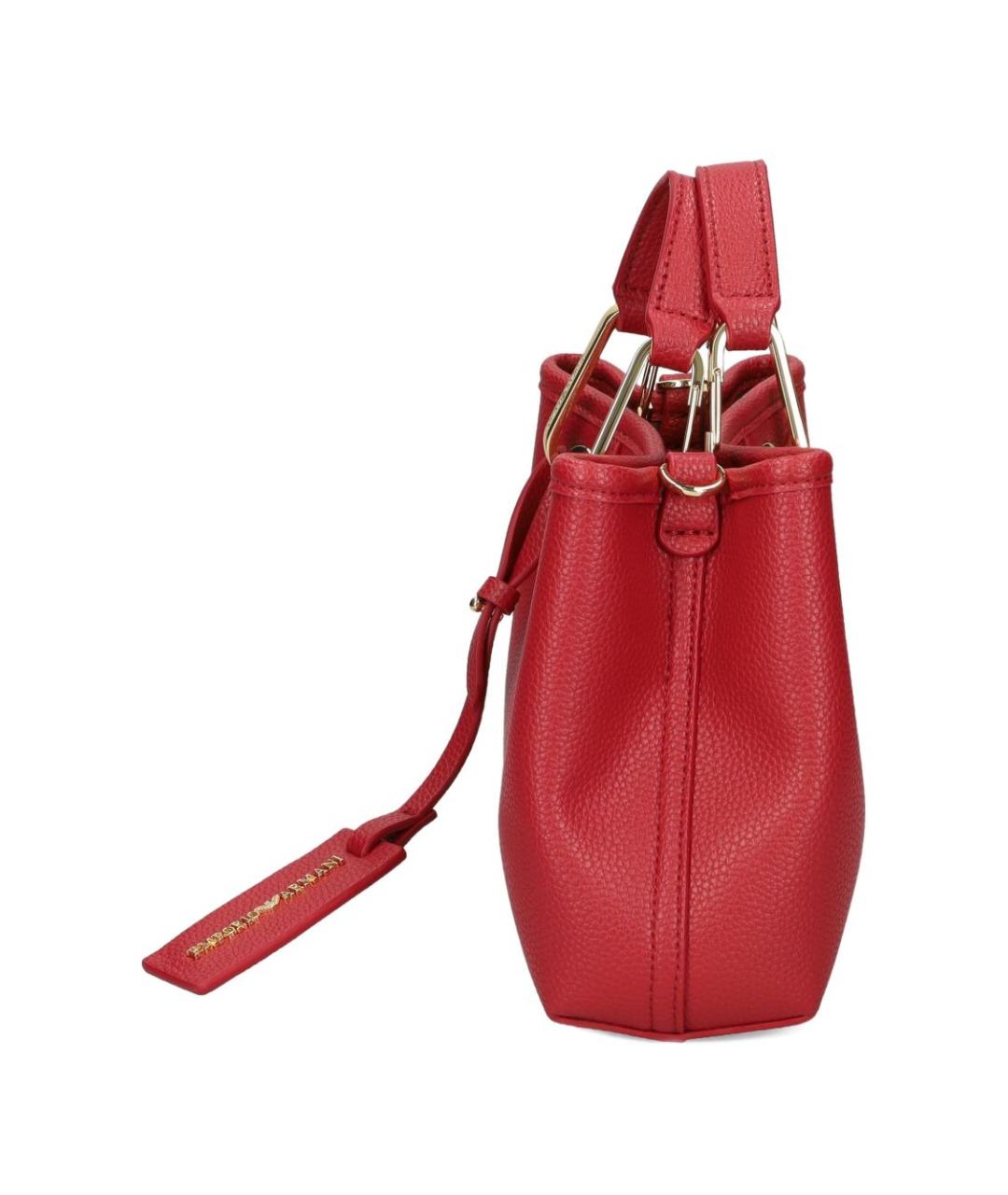 EMPORIO ARMANI Красная сумка тоут из искусственной кожи, фото 2