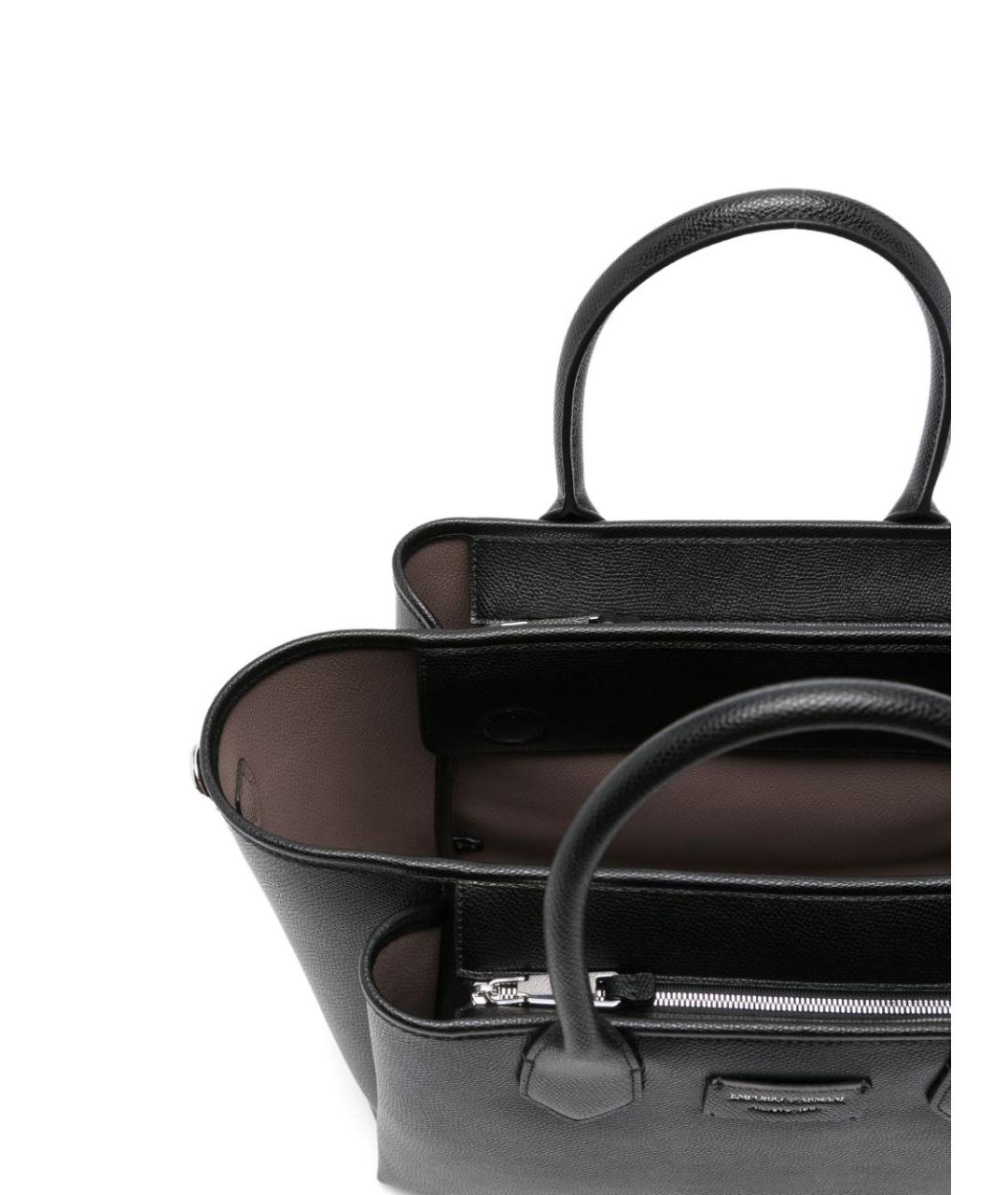 EMPORIO ARMANI Черная сумка тоут, фото 3