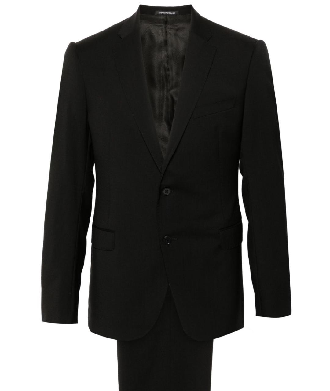 EMPORIO ARMANI Черный классический костюм, фото 1