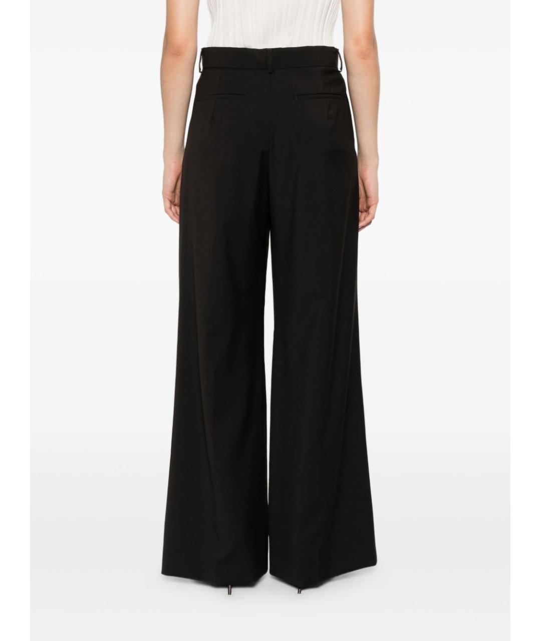 SPORTMAX Черные прямые брюки, фото 4