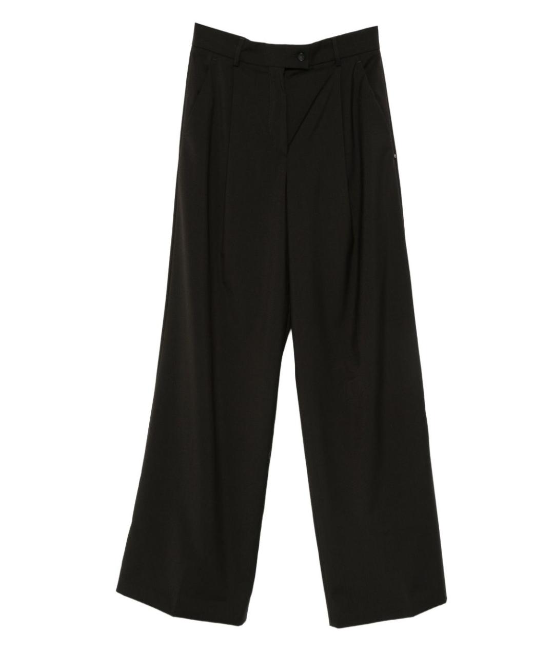 SPORTMAX Черные прямые брюки, фото 1