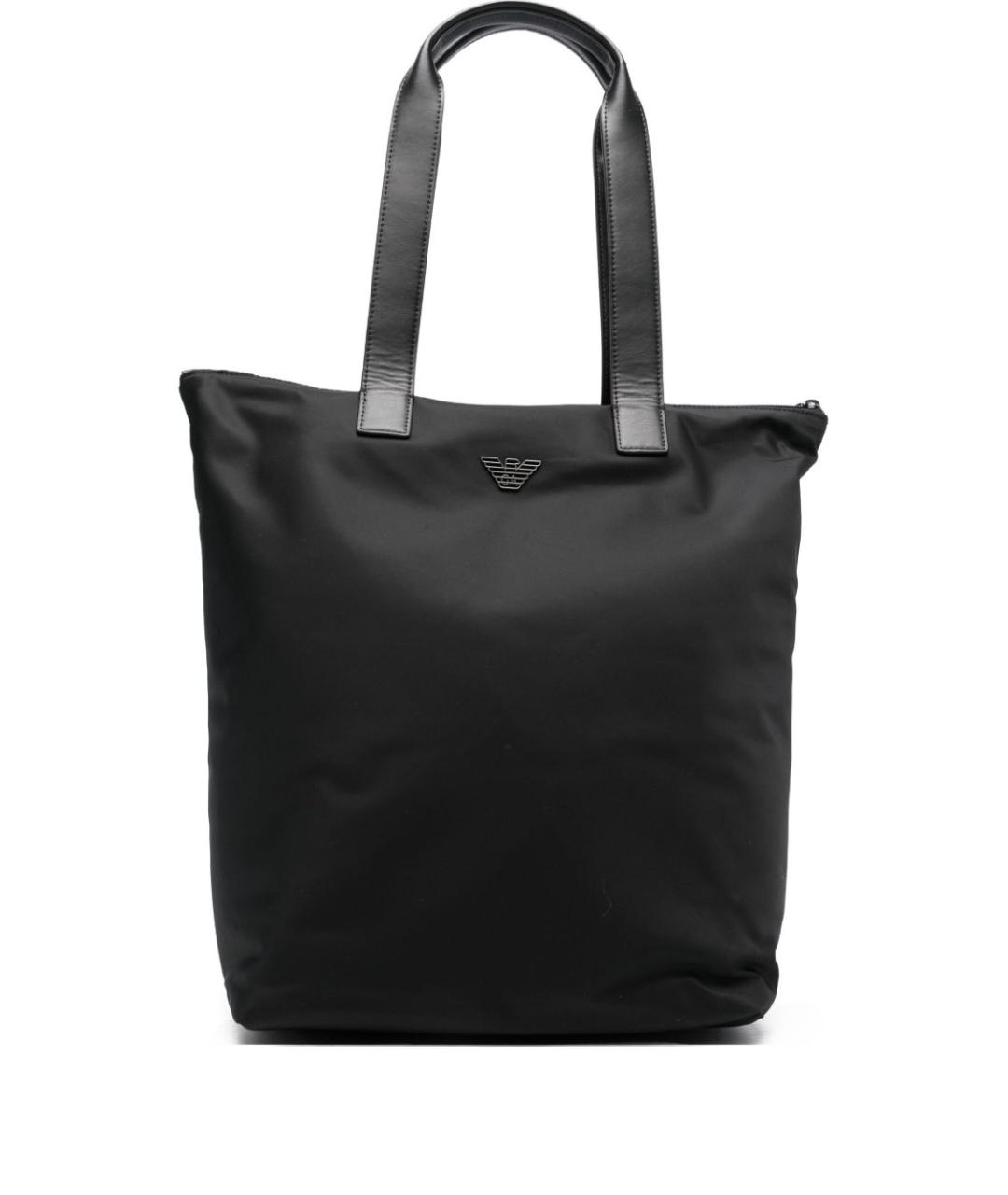 EMPORIO ARMANI Черная сумка тоут, фото 1