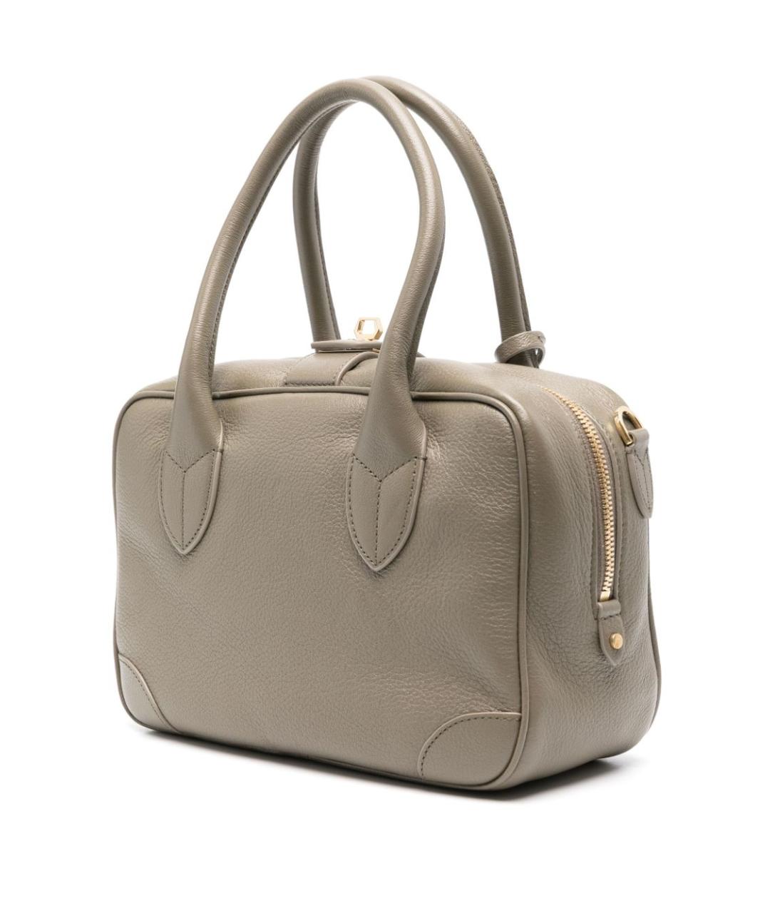 GOLDEN GOOSE DELUXE BRAND Серая кожаная сумка тоут, фото 3