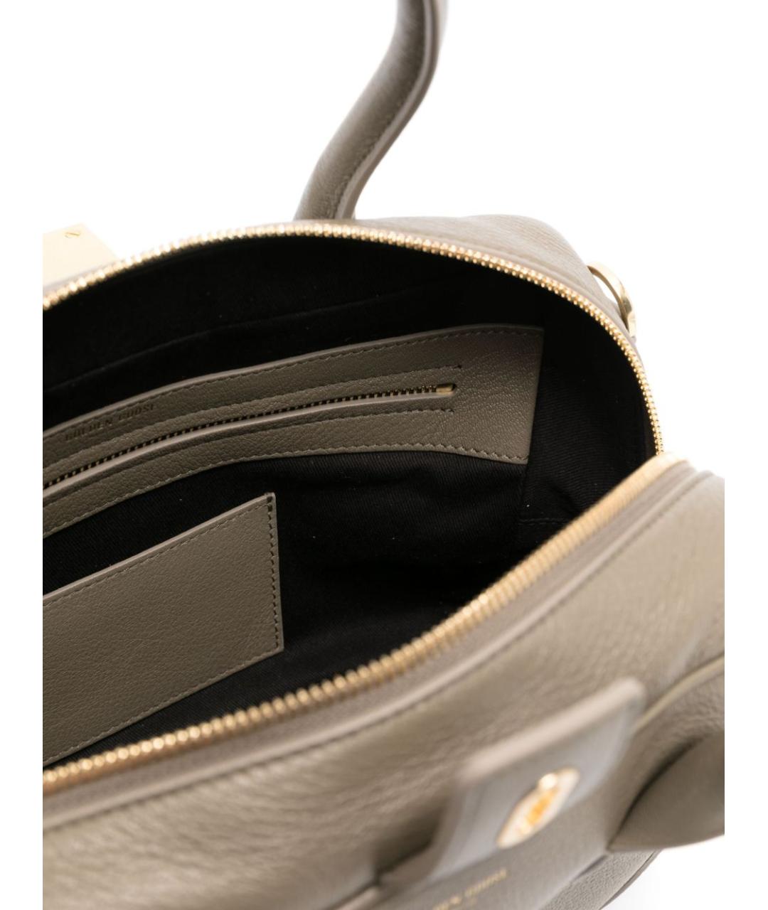 GOLDEN GOOSE DELUXE BRAND Серая кожаная сумка тоут, фото 2