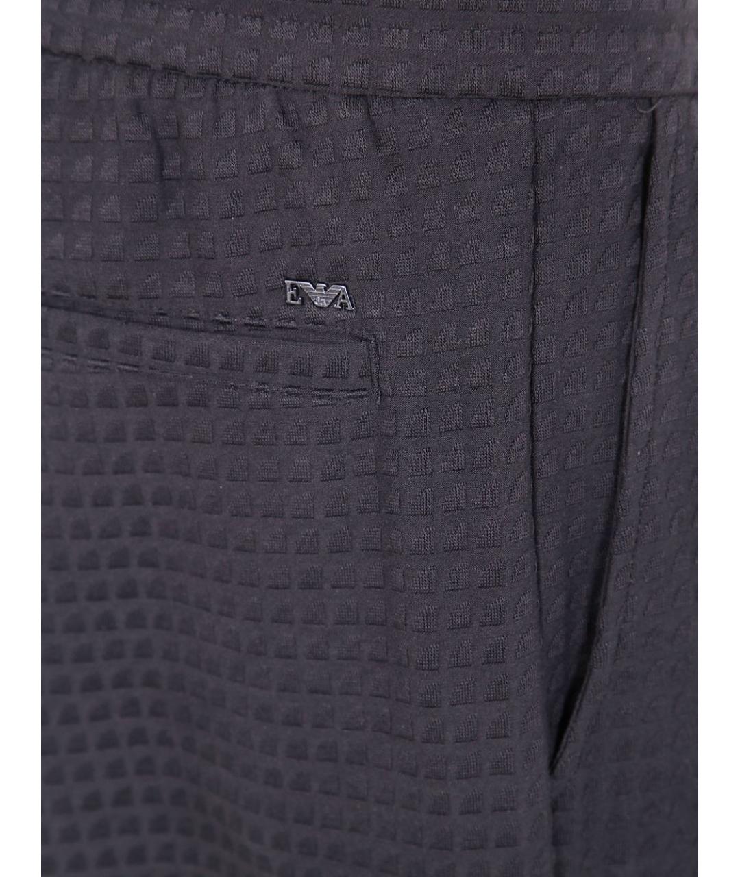 EMPORIO ARMANI Темно-синие повседневные брюки, фото 3