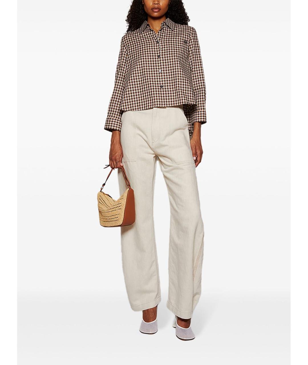 LOEWE Бежевая сумка тоут, фото 3