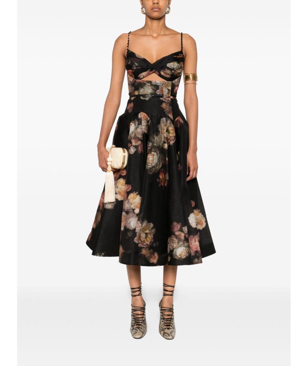 ZIMMERMANN Черное льняное платье, фото 3