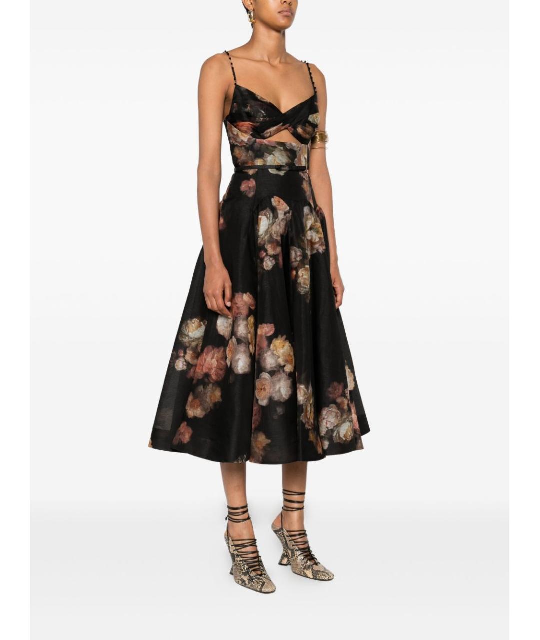 ZIMMERMANN Черное льняное платье, фото 2