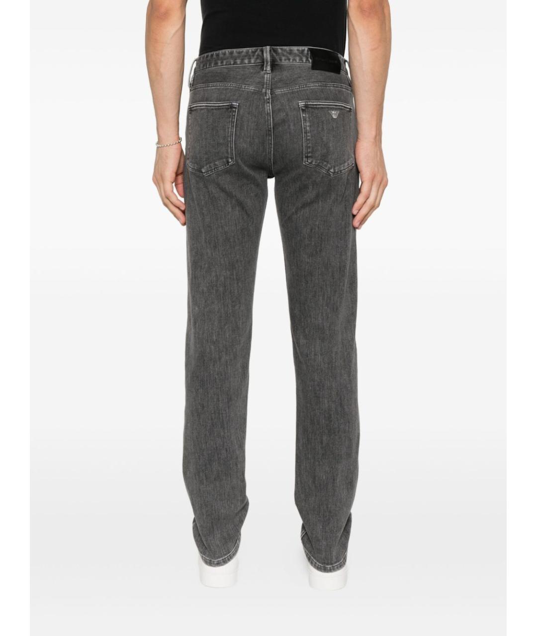 EMPORIO ARMANI Серые прямые джинсы, фото 5