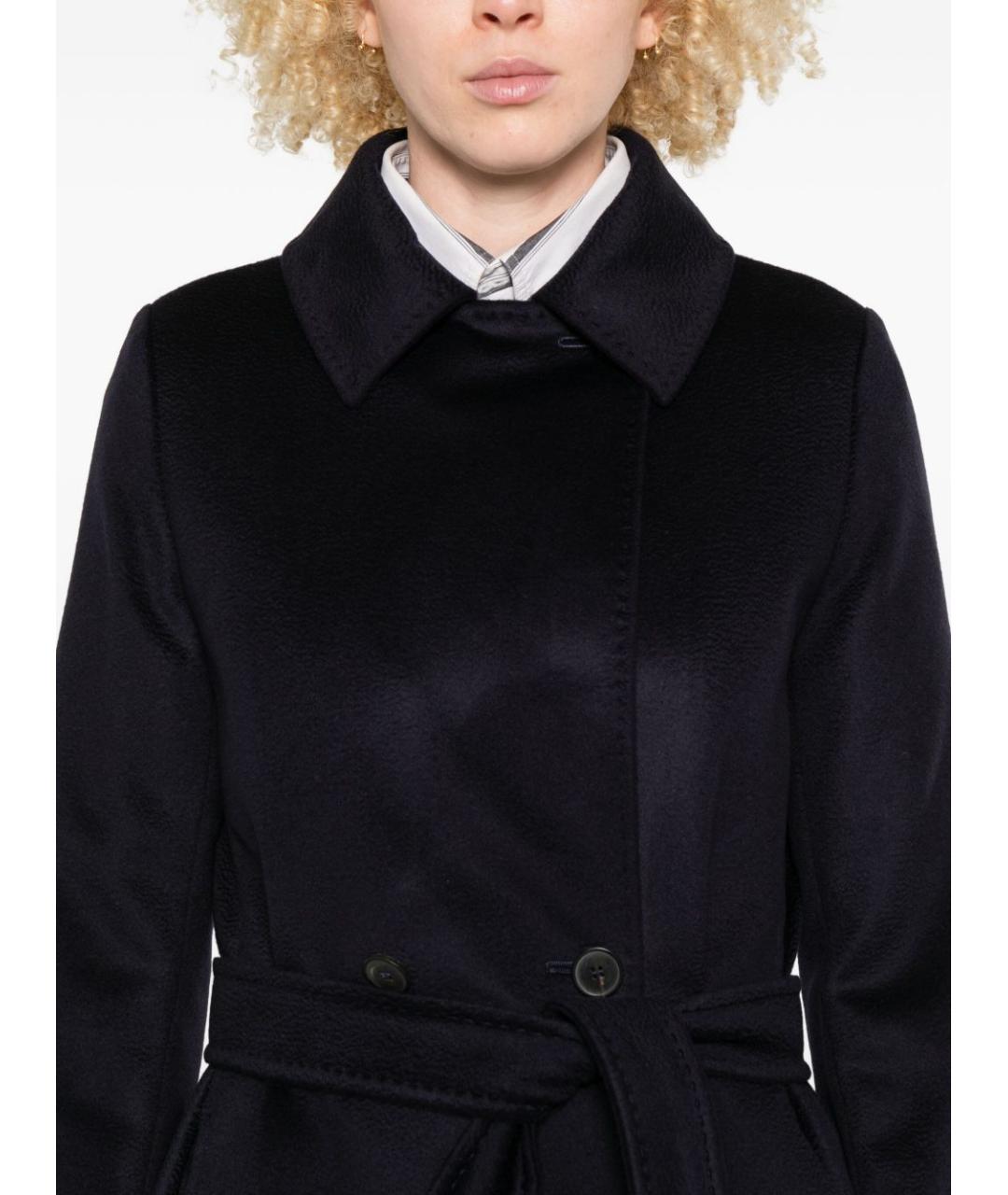 MAX MARA Темно-синее пальто, фото 5