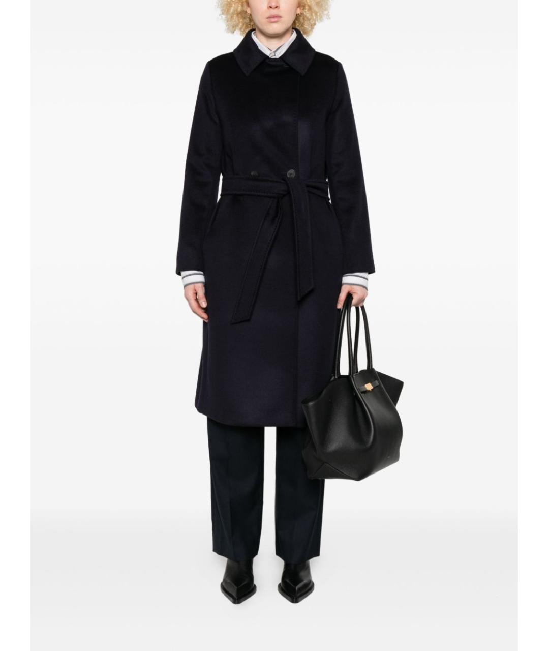 MAX MARA Темно-синее пальто, фото 3
