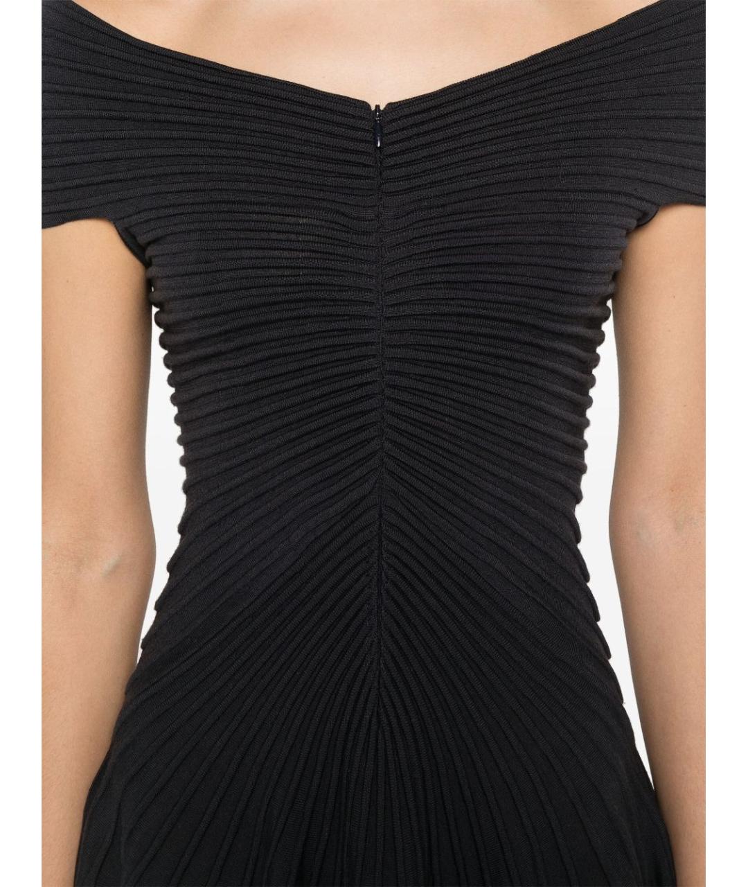 ALAIA Черное шерстяное повседневное платье, фото 2