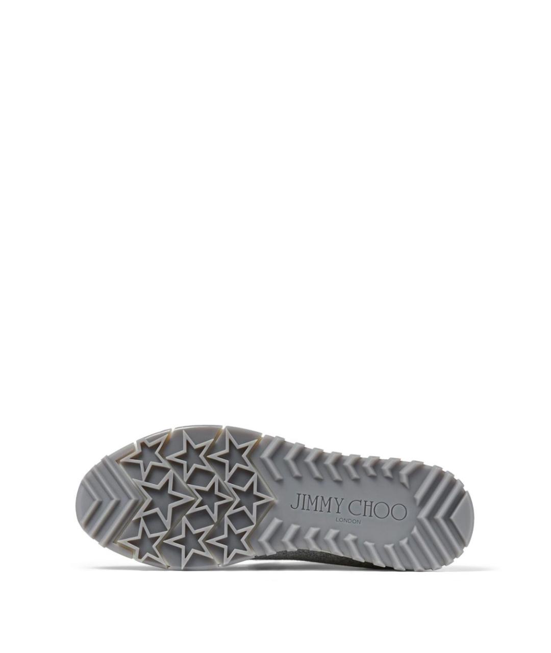 JIMMY CHOO Серые текстильные кроссовки, фото 5