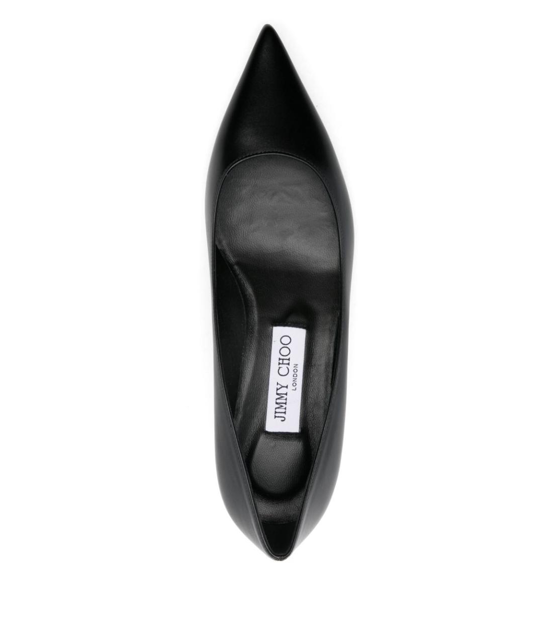 JIMMY CHOO Черные кожаные туфли, фото 4