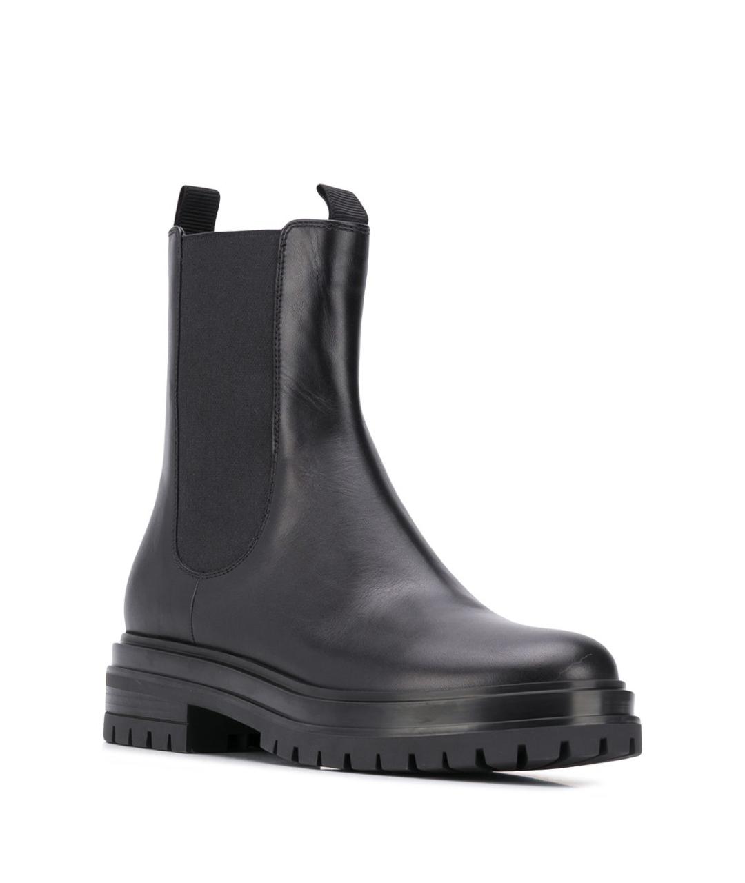 GIANVITO ROSSI Черные кожаные ботинки, фото 3
