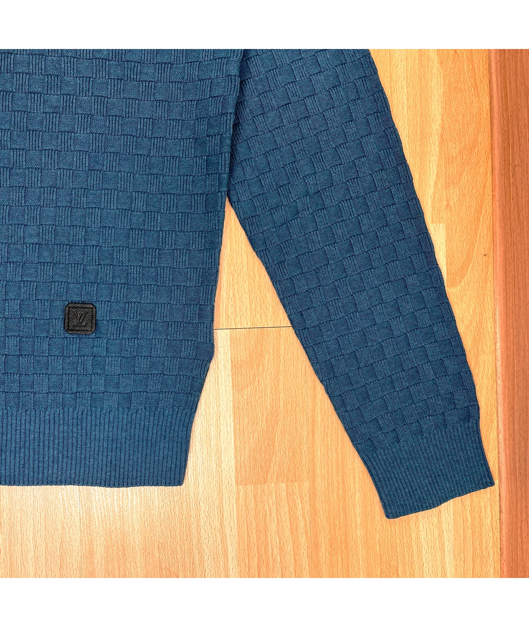 LOUIS VUITTON PRE-OWNED Бирюзовый шерстяной джемпер / свитер, фото 3
