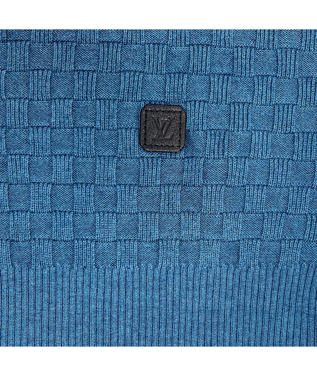 LOUIS VUITTON PRE-OWNED Бирюзовый шерстяной джемпер / свитер, фото 4