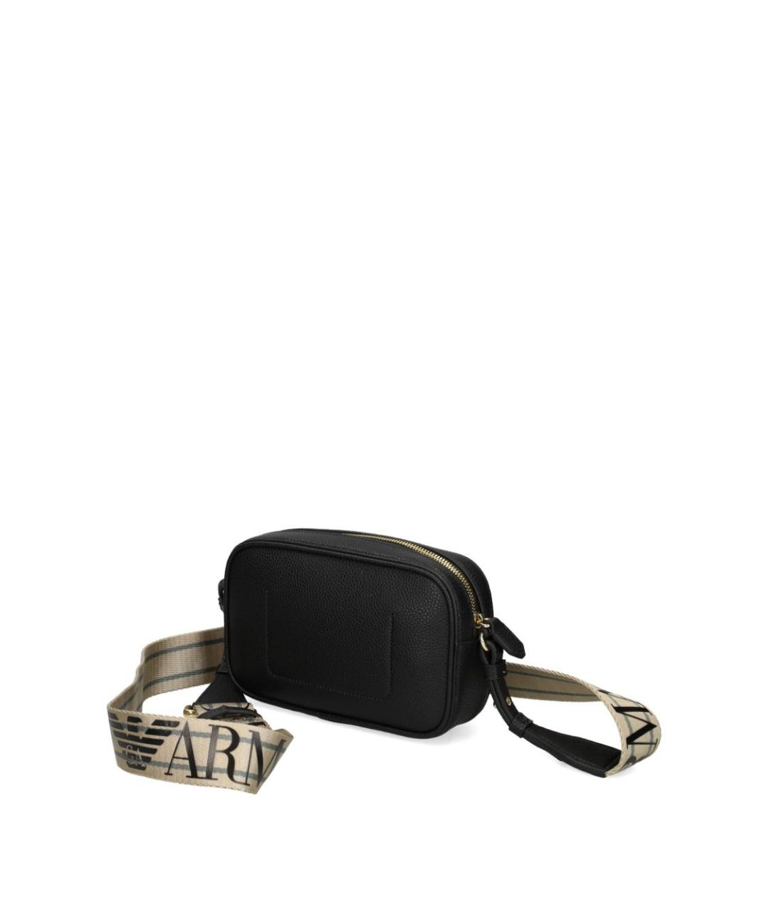 EMPORIO ARMANI Черная сумка через плечо из искусственной кожи, фото 3