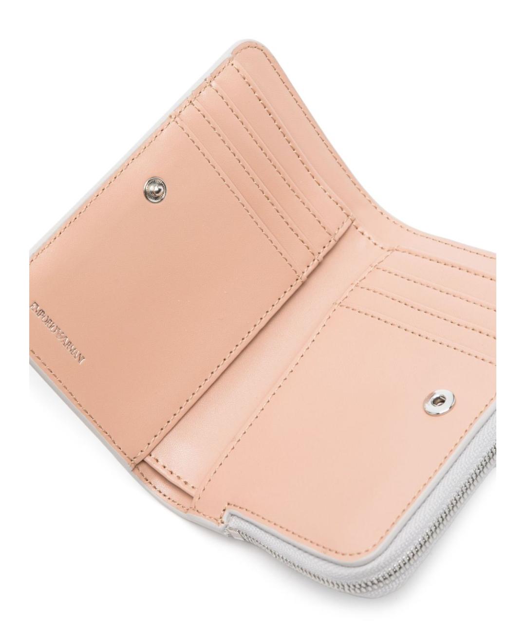 EMPORIO ARMANI Серый кожаный кошелек, фото 2