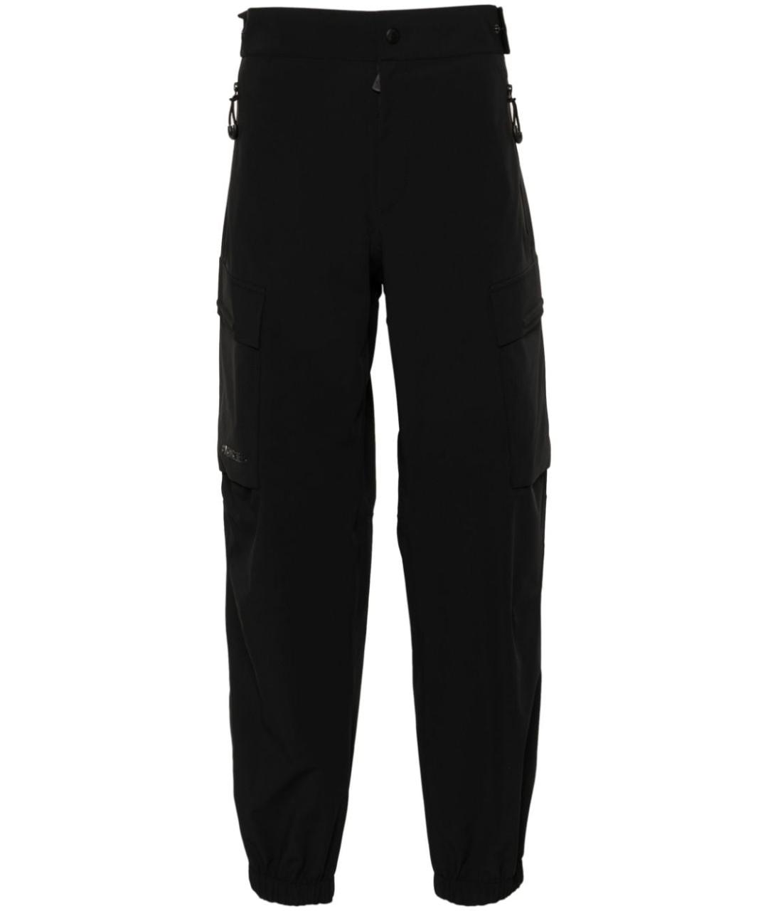 MONCLER GRENOBLE Черные прямые брюки, фото 1