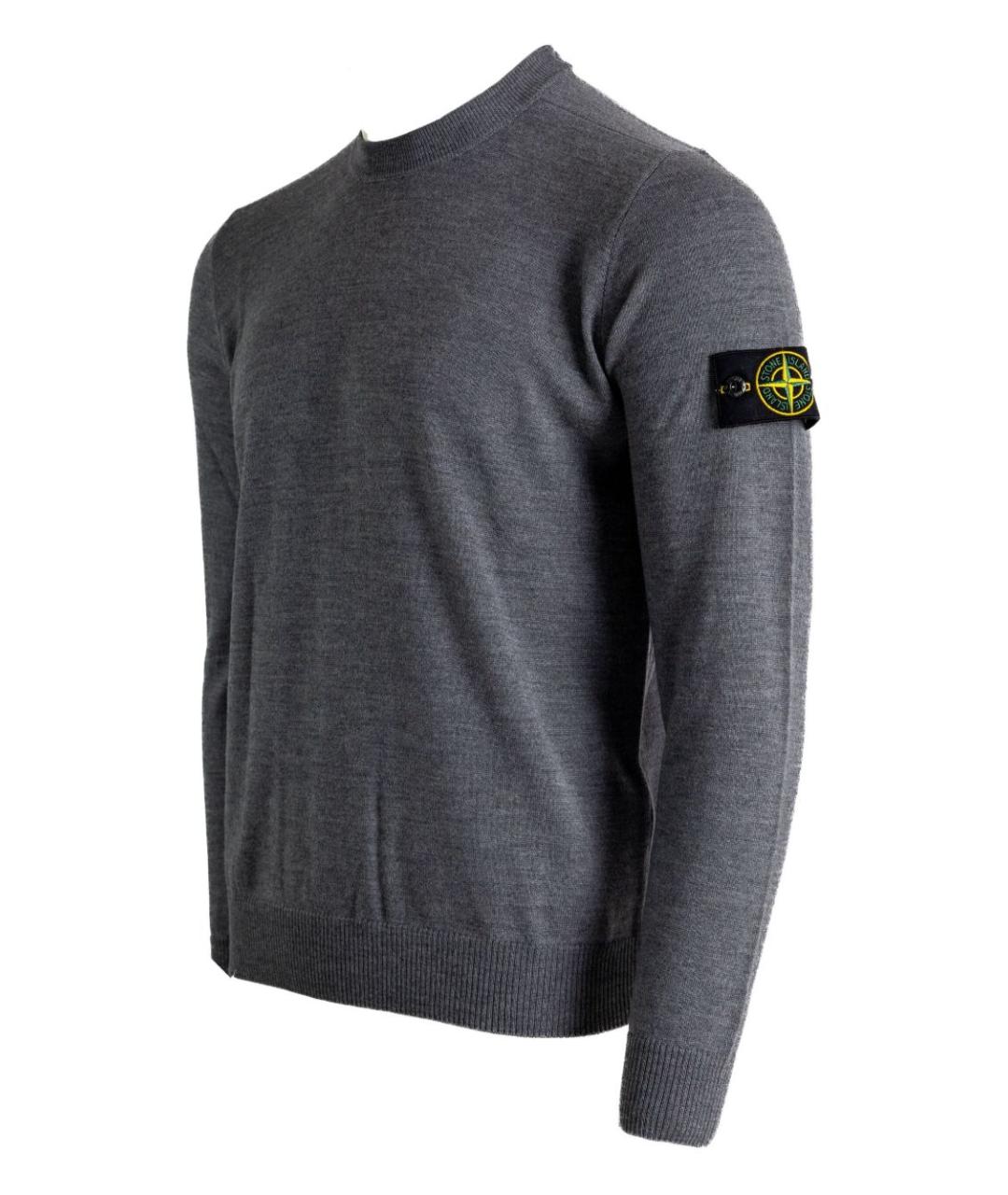 STONE ISLAND Серый джемпер / свитер, фото 3