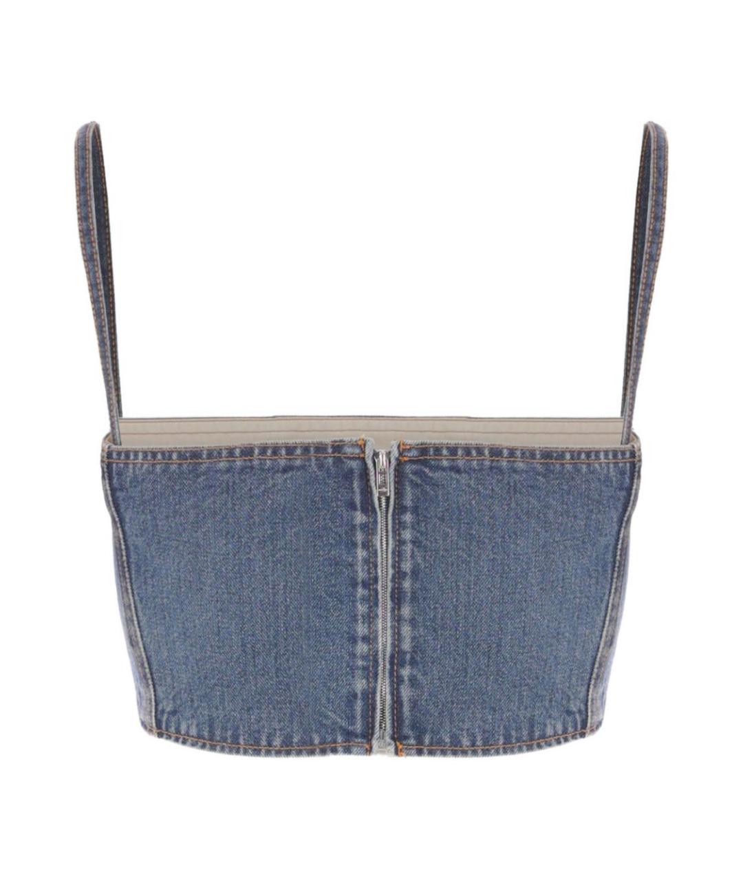 ALAIA Синий хлопковый корсет, фото 4