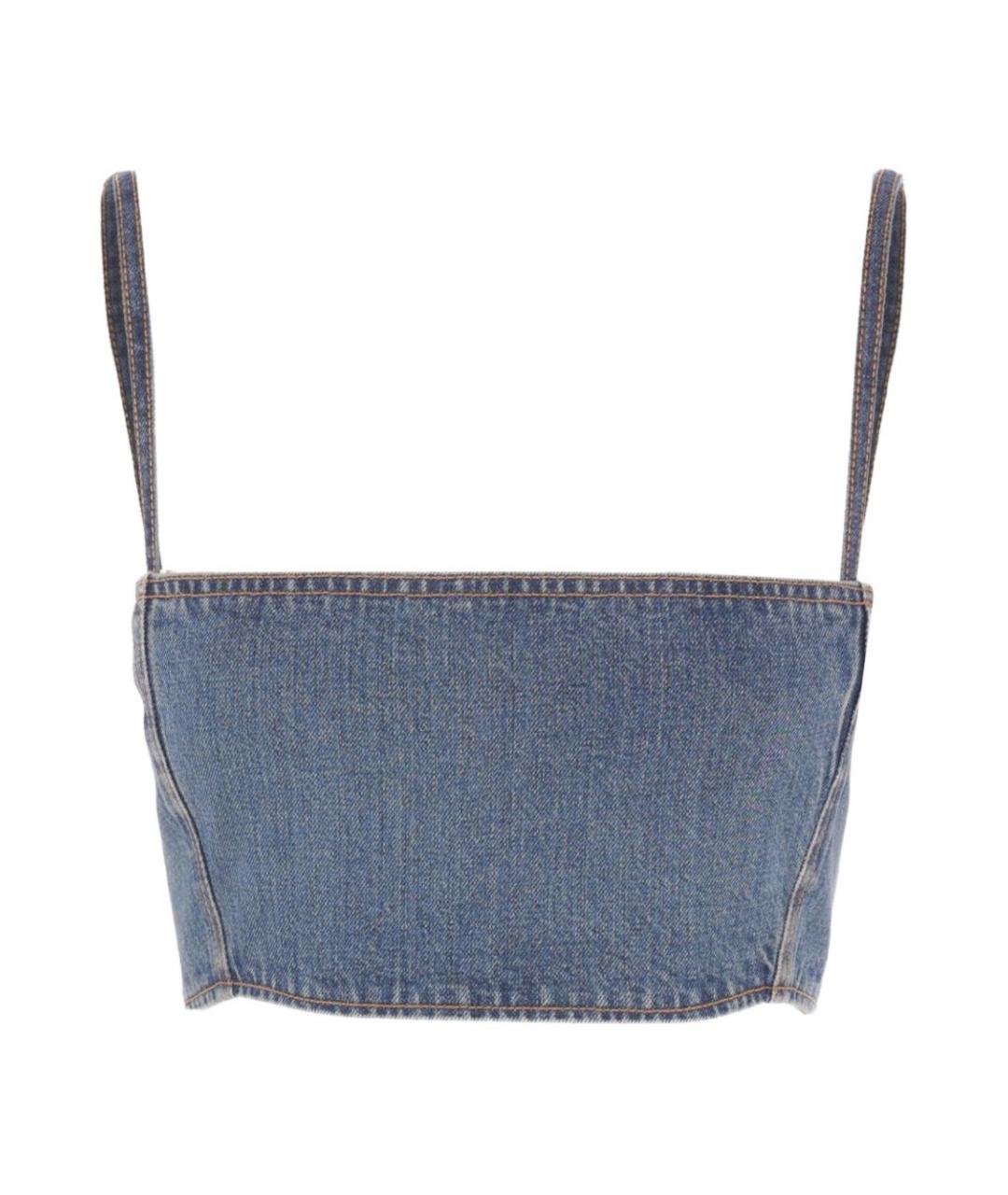 ALAIA Синий хлопковый корсет, фото 1