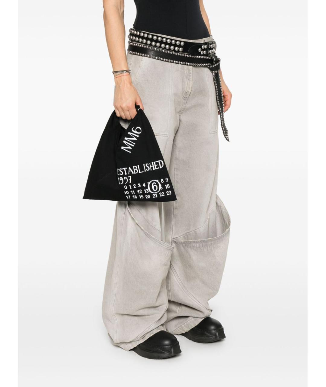MM6 MAISON MARGIELA Черная сумка тоут, фото 4