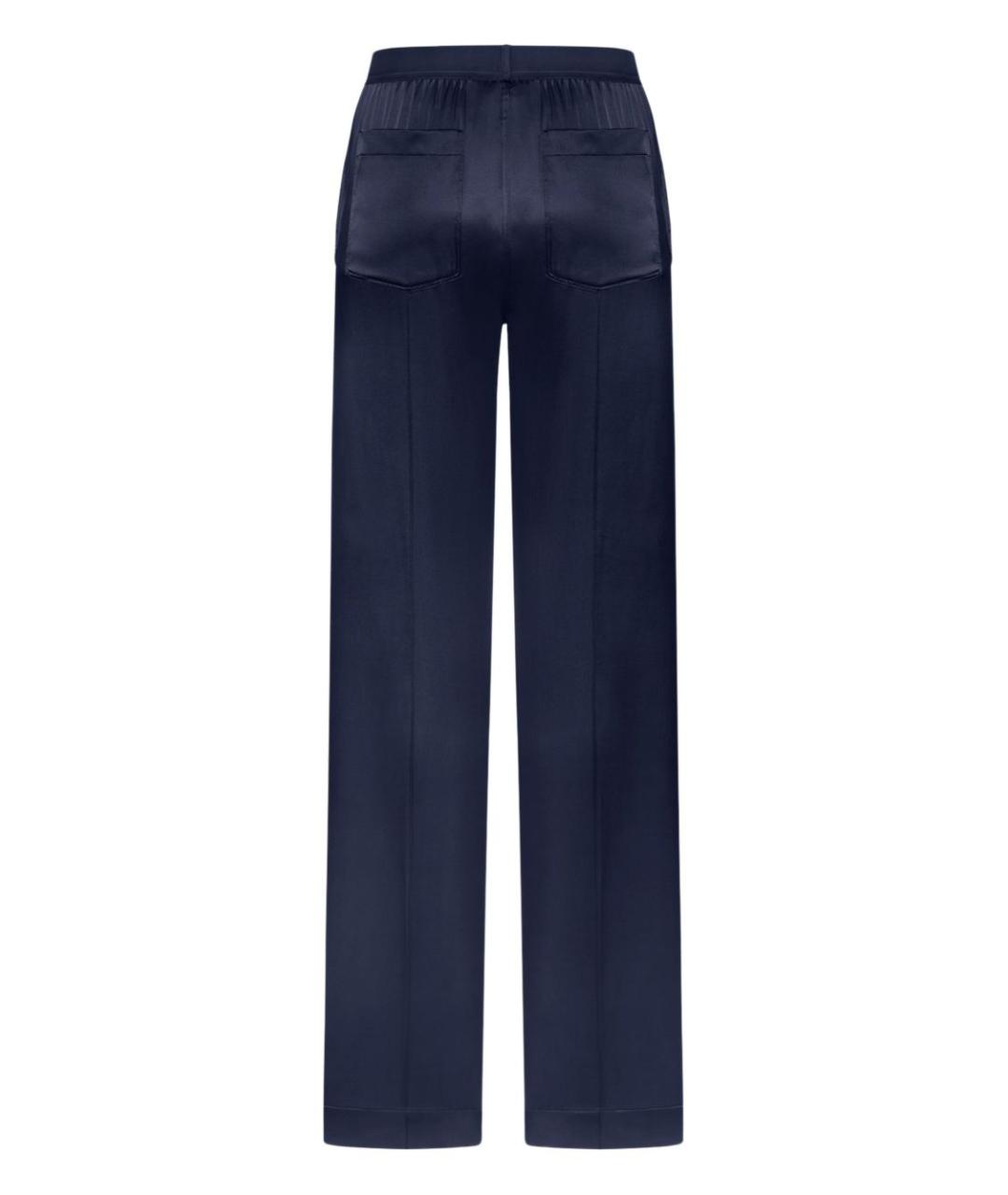 TOM FORD Синие шелковые прямые брюки, фото 2