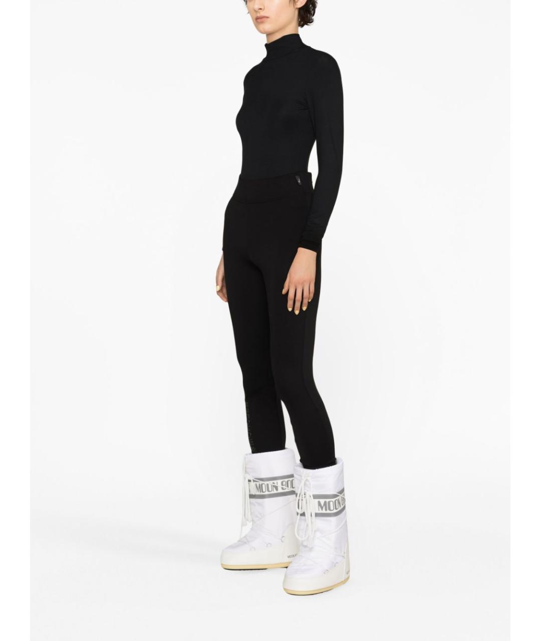 MONCLER GRENOBLE Черные прямые брюки, фото 3