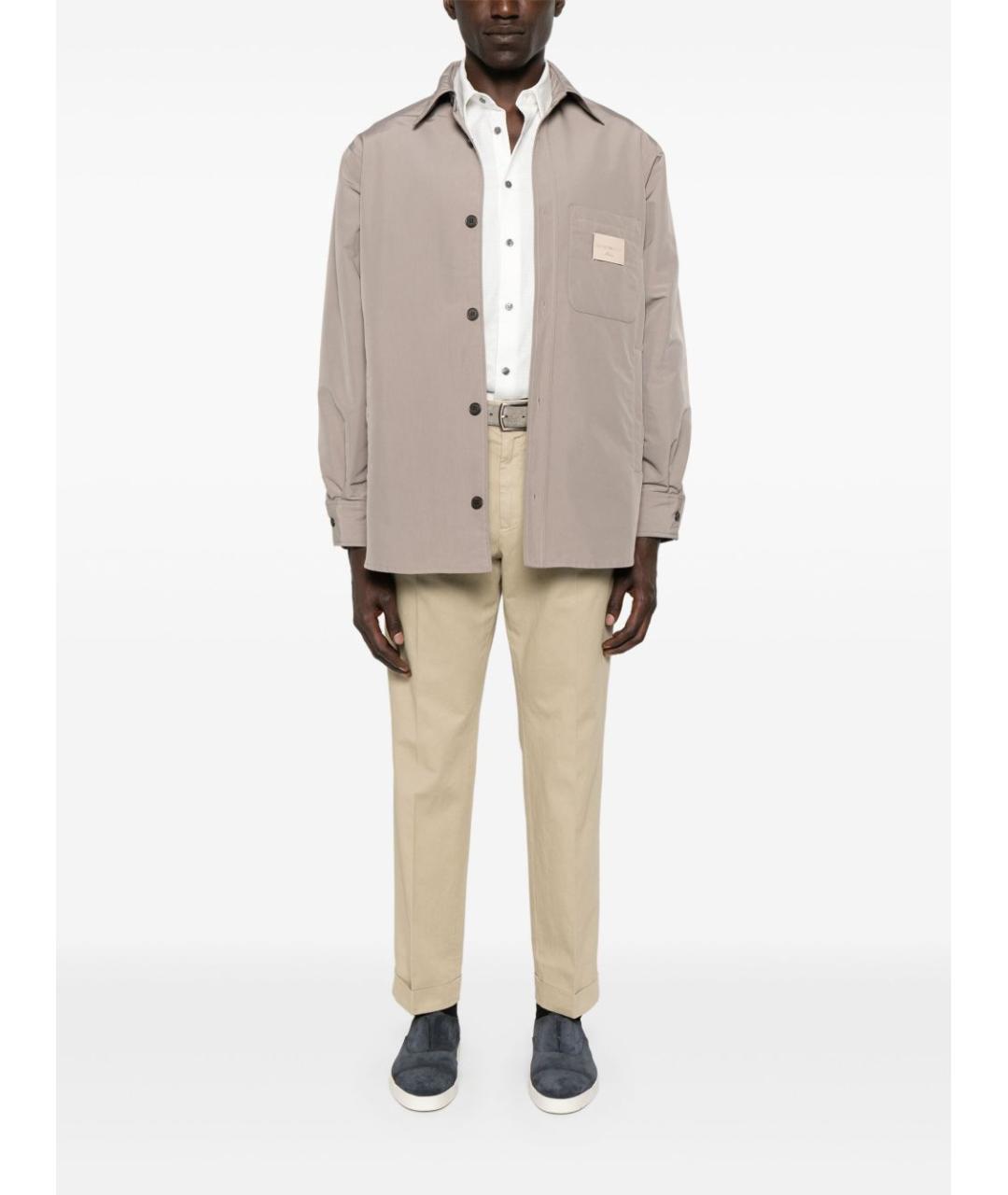 EMPORIO ARMANI Белая хлопковая кэжуал рубашка, фото 3