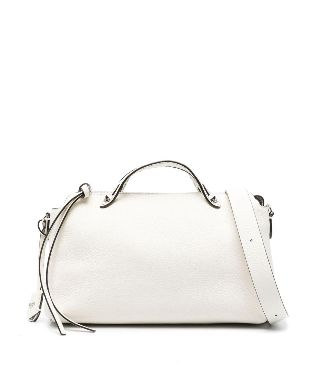 FENDI Белая кожаная сумка через плечо, фото 1
