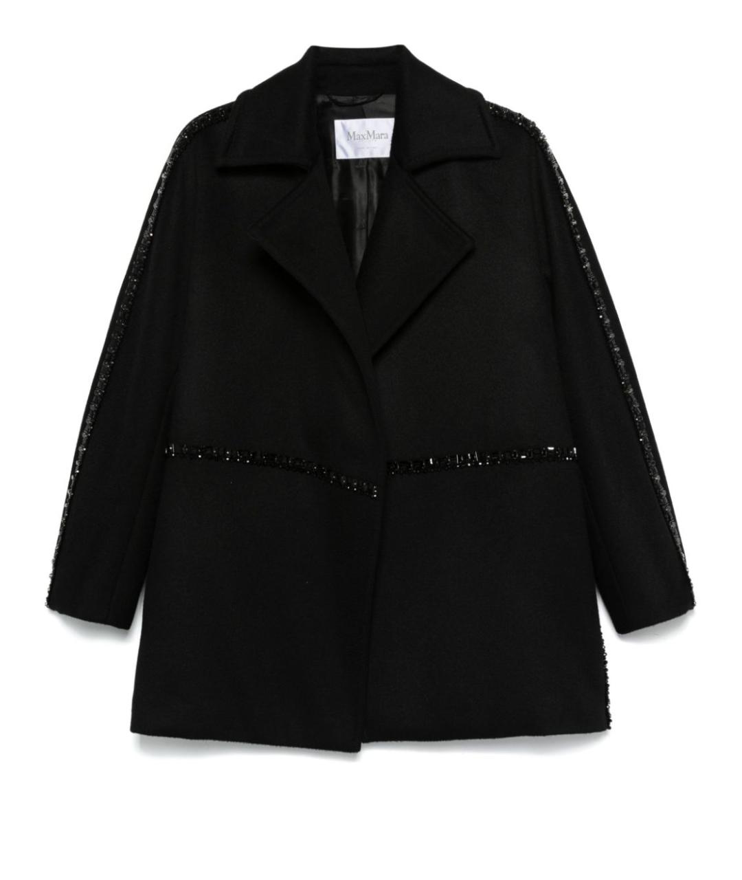 MAX MARA Черное шерстяное пальто, фото 1