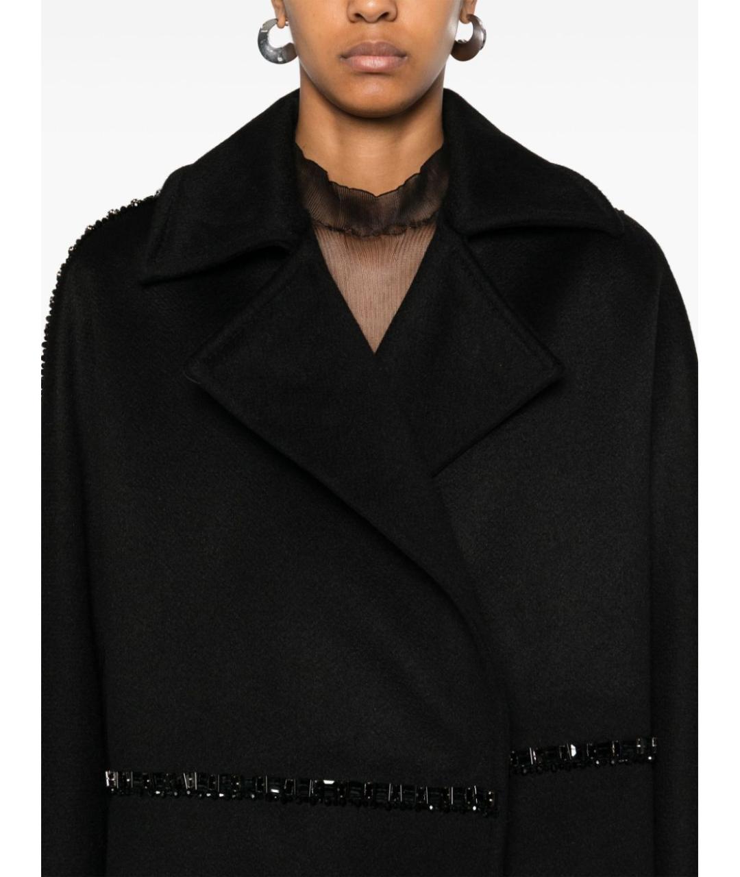MAX MARA Черное шерстяное пальто, фото 3