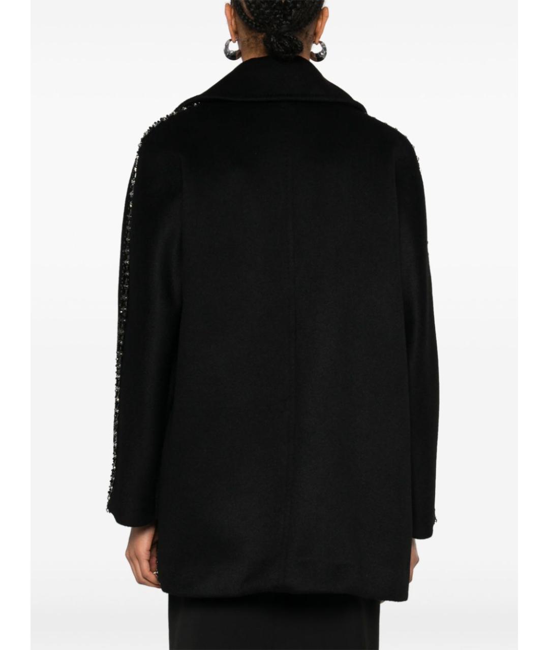 MAX MARA Черное шерстяное пальто, фото 5
