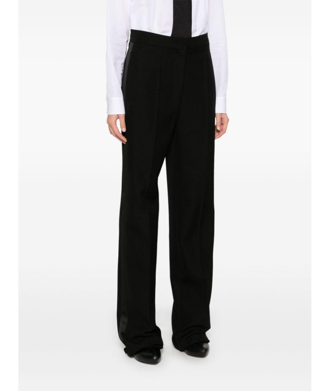 MAX MARA Черные прямые брюки, фото 3