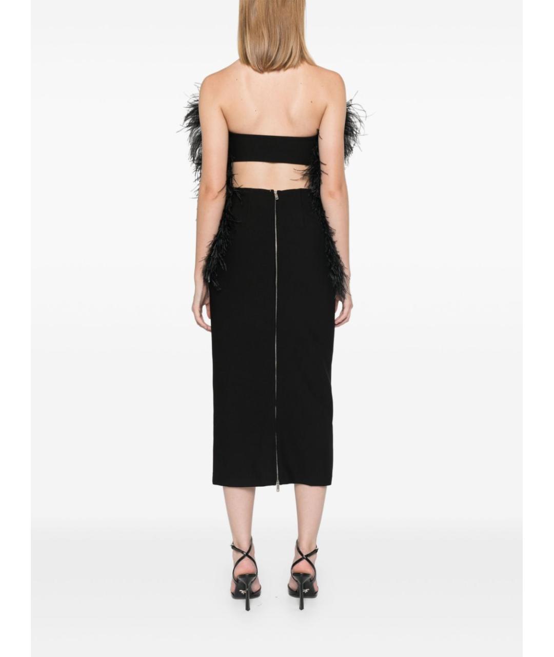SPORTMAX Черное полиэстеровое вечернее платье, фото 3