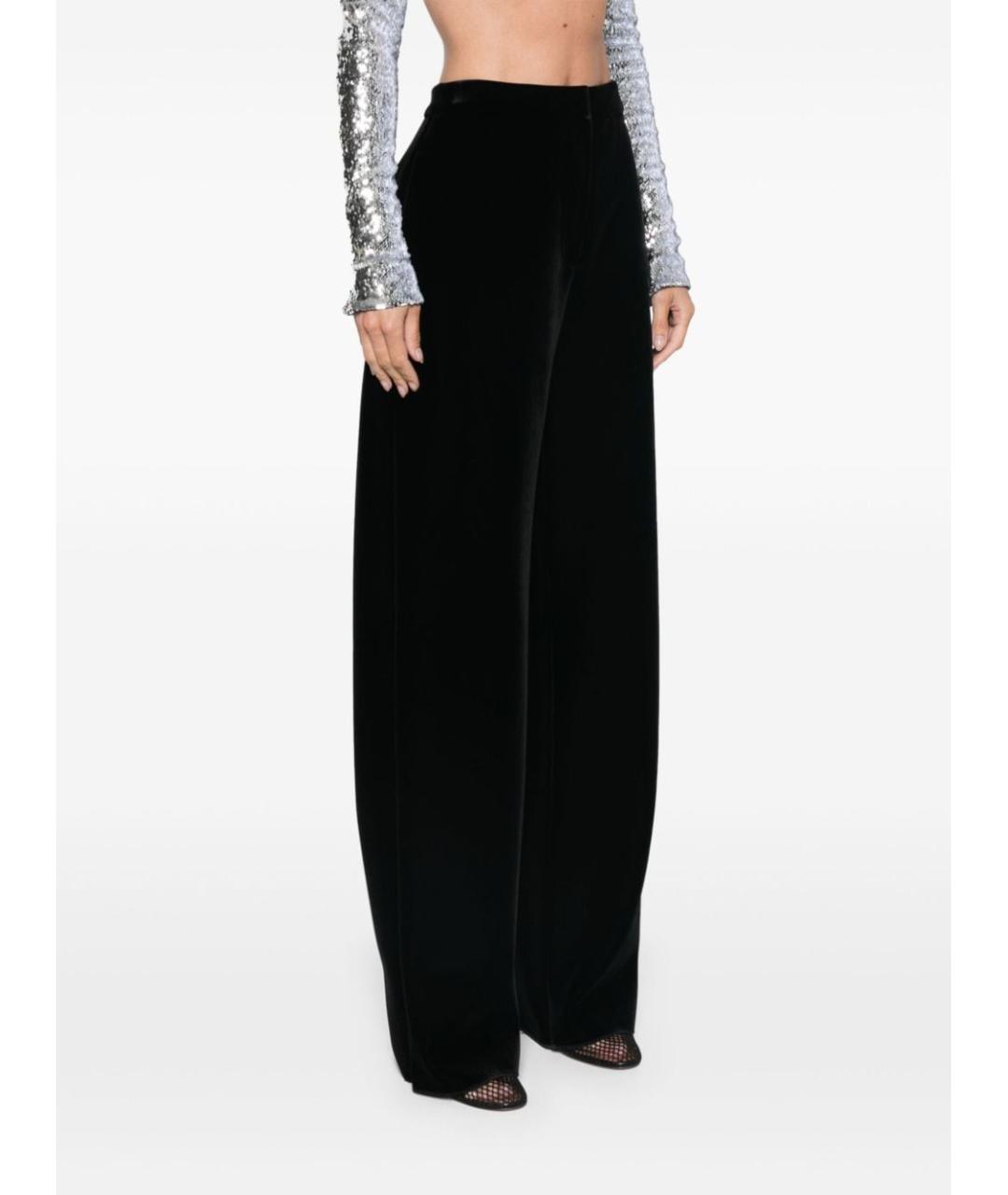 SPORTMAX Черные прямые брюки, фото 3