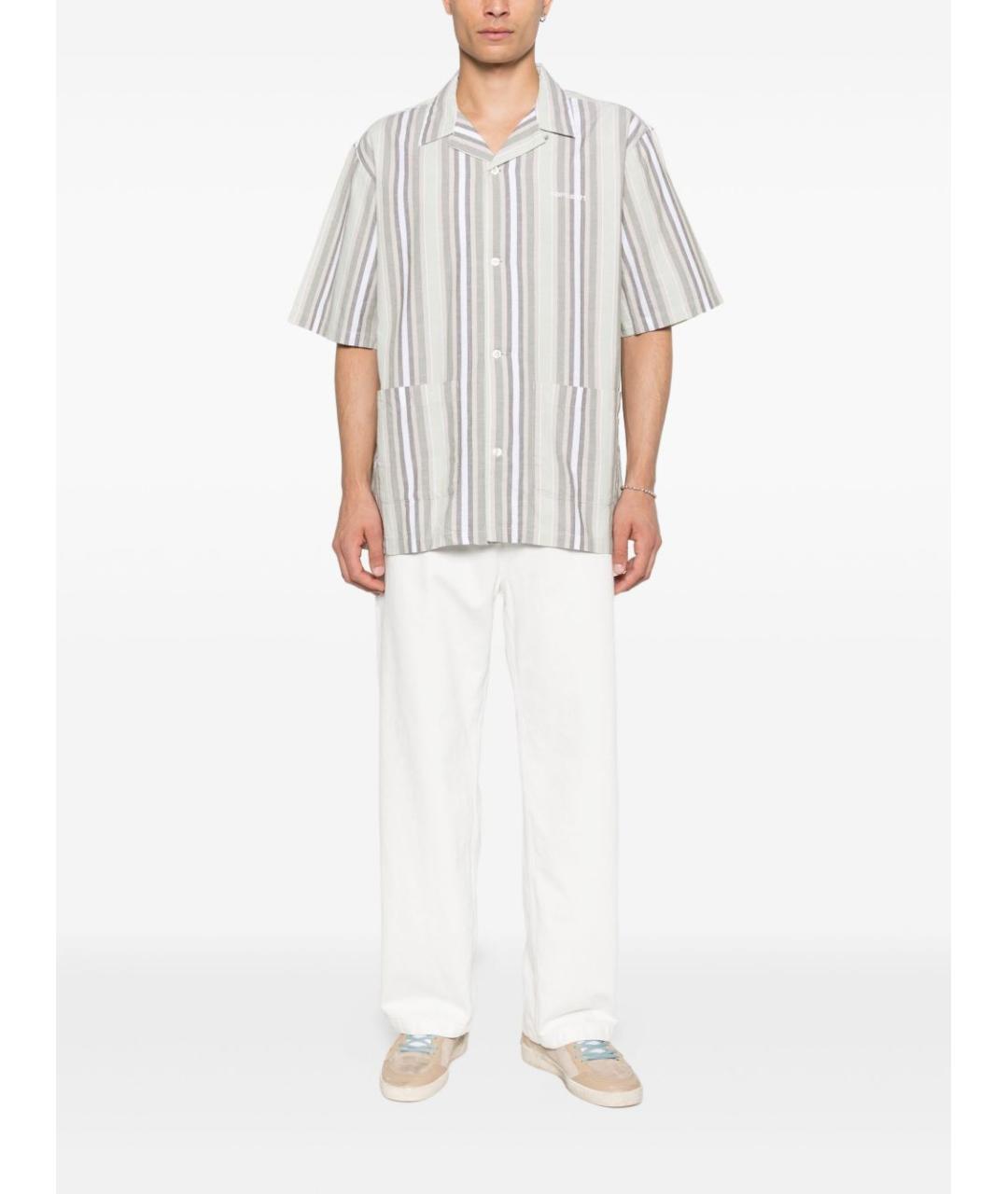CARHARTT WIP Белые хлопковые прямые джинсы, фото 3