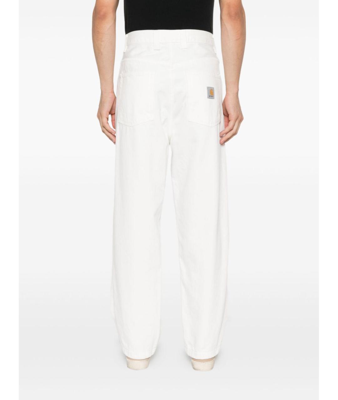 CARHARTT WIP Белые хлопковые прямые джинсы, фото 5