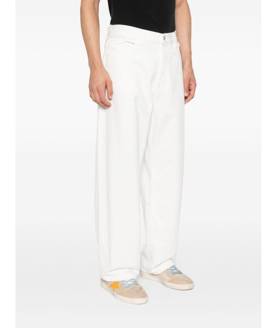 CARHARTT WIP Белые хлопковые прямые джинсы, фото 4