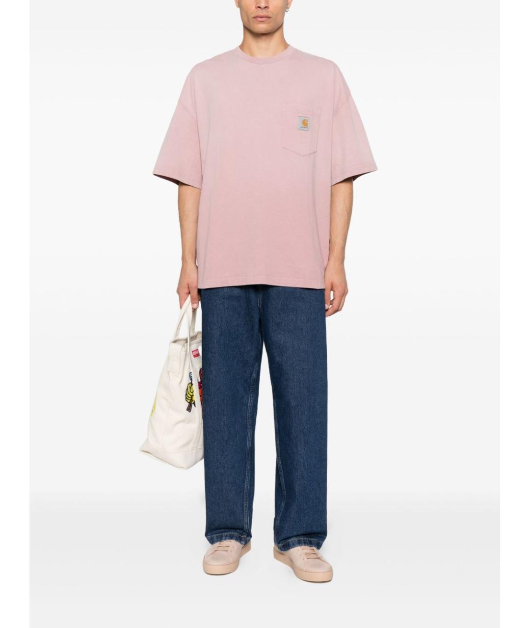 CARHARTT WIP Синие хлопковые прямые джинсы, фото 5