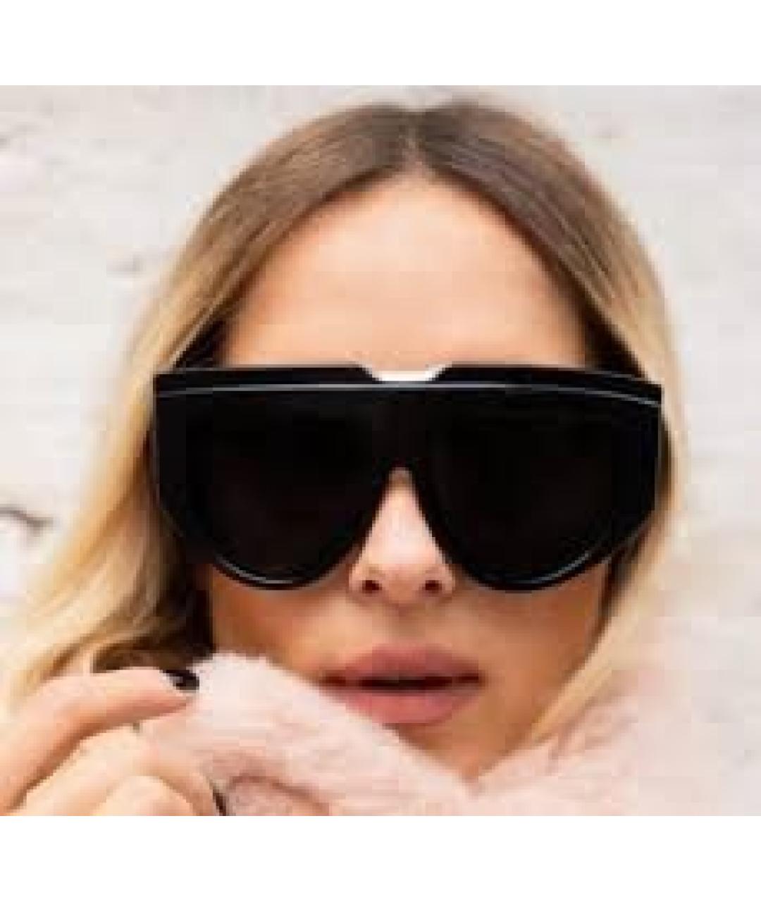 MAX MARA Черные пластиковые солнцезащитные очки, фото 5