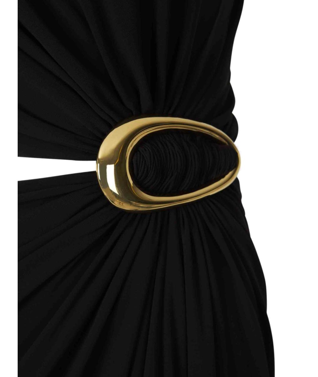BOTTEGA VENETA Черное вискозное коктейльное платье, фото 2