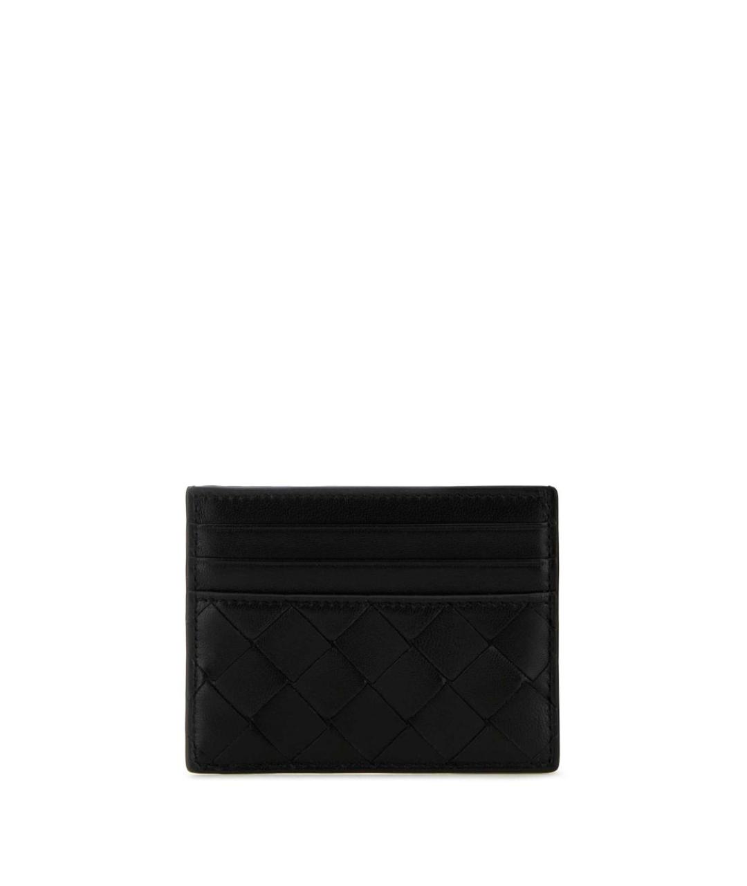 BOTTEGA VENETA Черный кожаный кошелек, фото 1