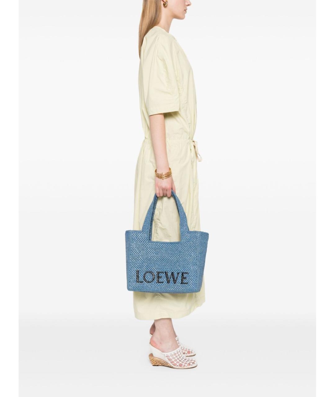 LOEWE Синяя сумка тоут, фото 5