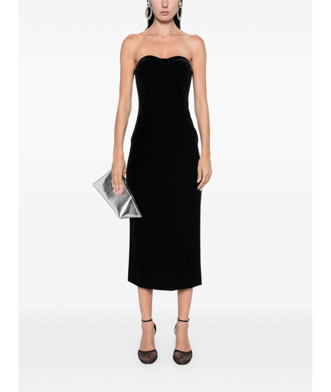 SPORTMAX Черное платье, фото 4